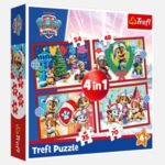 Puzzle de Craciun Paw Patrol 4 in 1 - Trefl