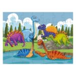 Puzzle Dinozauri pe Lac (35 de piese Jumbo)