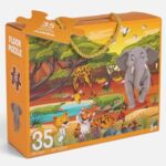 Puzzle de Podea Animale din Jungla (35 Piese Jumbo)
