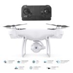 Drona Alba Pliabila cu Camera Incorporata & Lumina 2.4G