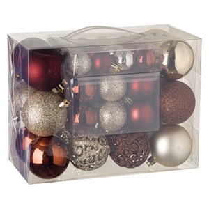 set-globuri-de-craciun-bej-bronz-mat-stralucitoare-glitter-3-4-6cm-50buc-list.jpg Set Globuri de Craciun Bej Bronz Mat Stralucitoare Glitter 3-4-6cm - 50buc - Image 1