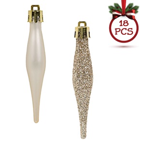 set-ornamente-de-craciun-turturi-bej-mat-stralucitori-glitter-8cm-18buc-list.jpg Set Ornamente de Craciun Turturi Bej Mat Stralucitori Glitter 8cm - 18buc - Image 1