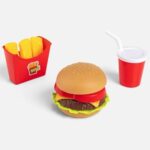 Set de Joaca Realist Burger Cartofi Prajiti si Bautura Racoritoare