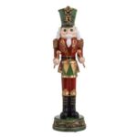 Decoratiune de Craciun Soldat Tobosar cu Uniforma Rosie 34cm