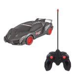 Masina de Curse Neagra Mata cu Lumini & Telecomanda 1:16 / 27MHz