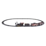 Trenulet Electric Western cu 3 Vagoane Locomotiva Sunet & Lumini
