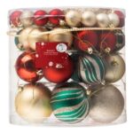 Set Globuri de Craciun Diverse Culori & Marimi 4-6-8-10cm - 55buc